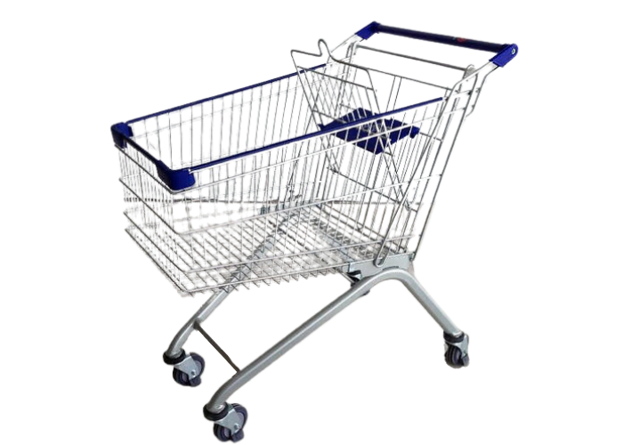 European supermarket trolley